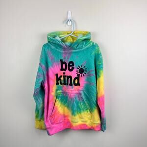 Happy Kids USA Tie Dye Be Kind Hoodie Sweatshirt S
